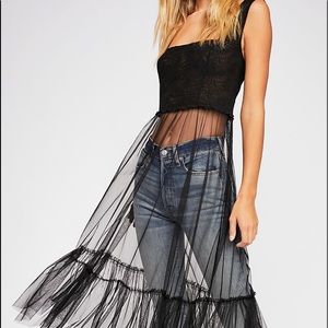 Now $65 !!FREE People c’est la vie slip.Black, LGE